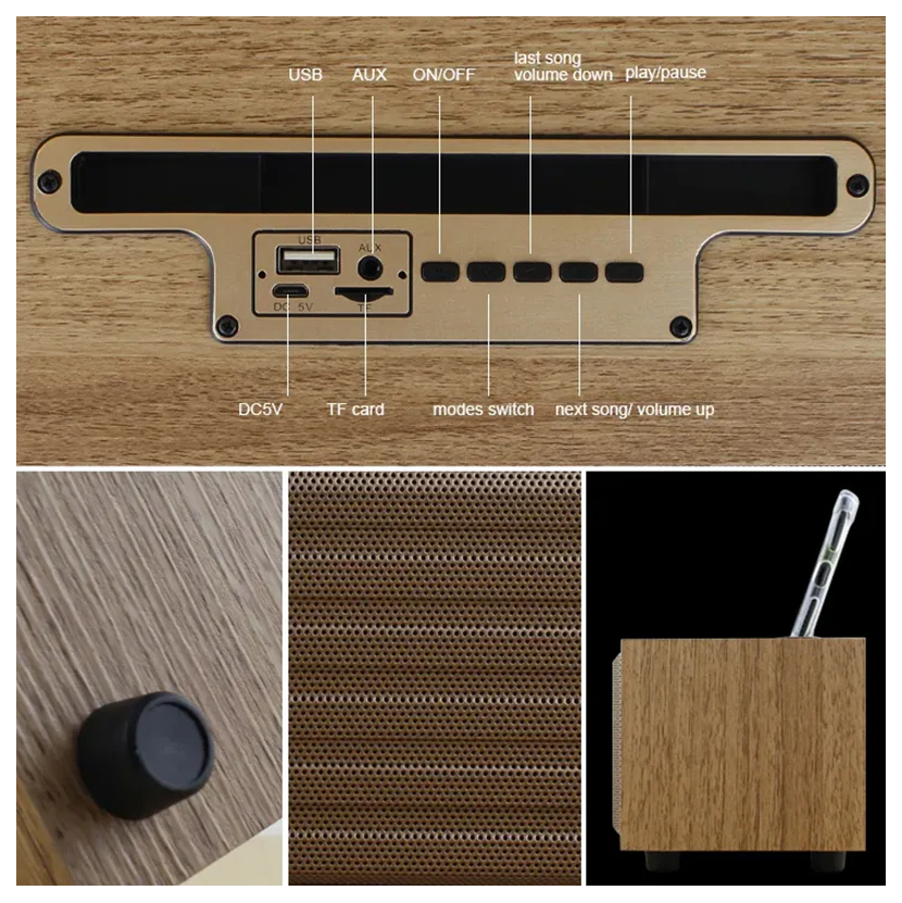 Bluetooth zvucnik Kisonli G11a braon