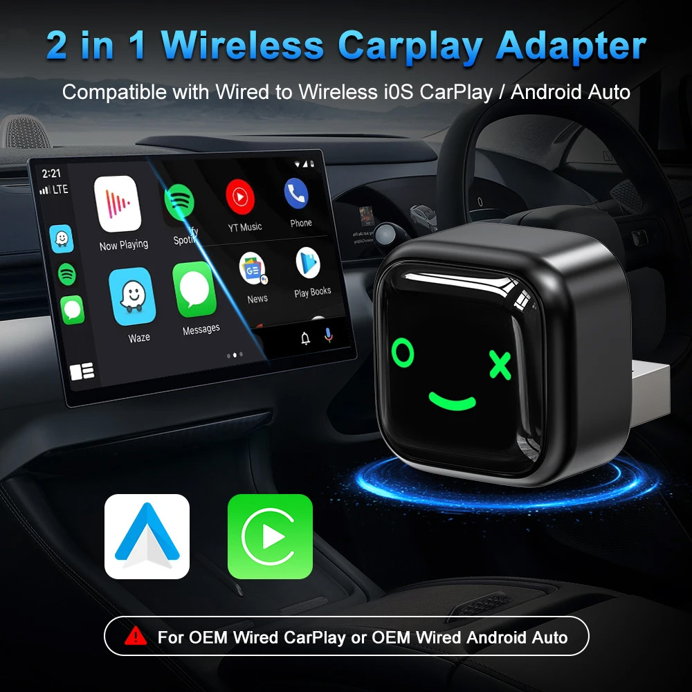 Carplay Wireless Adapter za auto M12 JWD LED