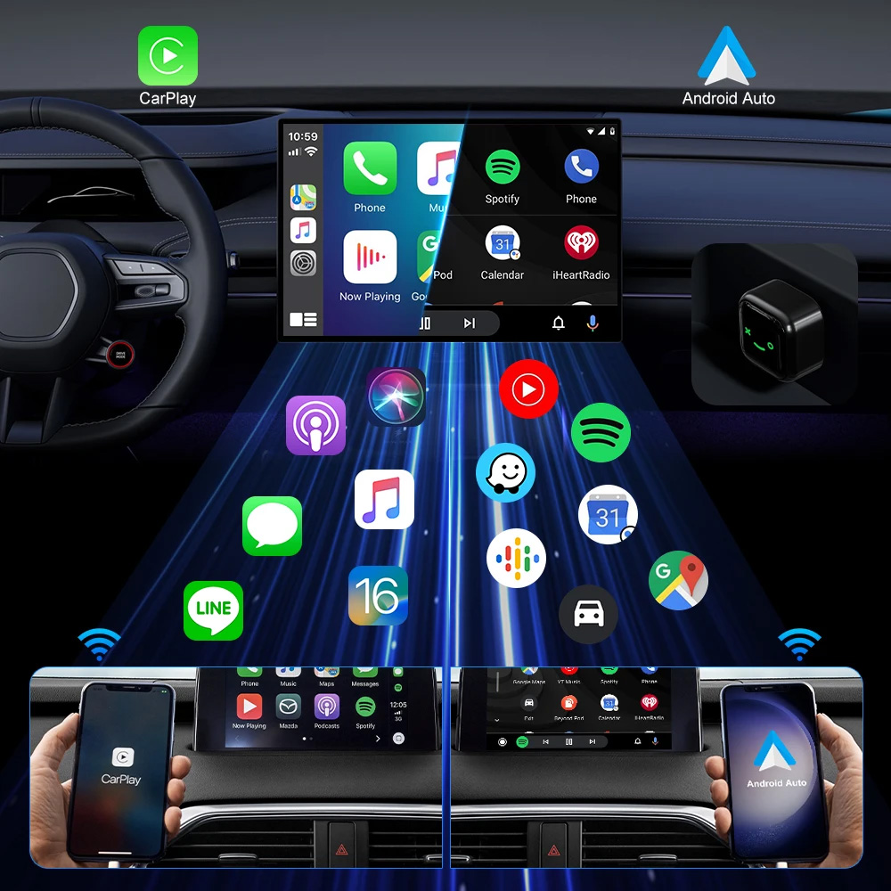 Carplay Wireless Adapter za auto M12 JWD LED