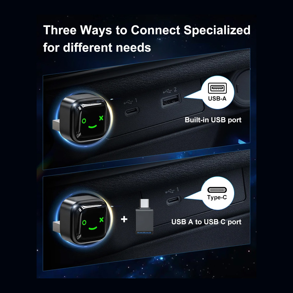 Carplay Wireless Adapter za auto M12 JWD LED