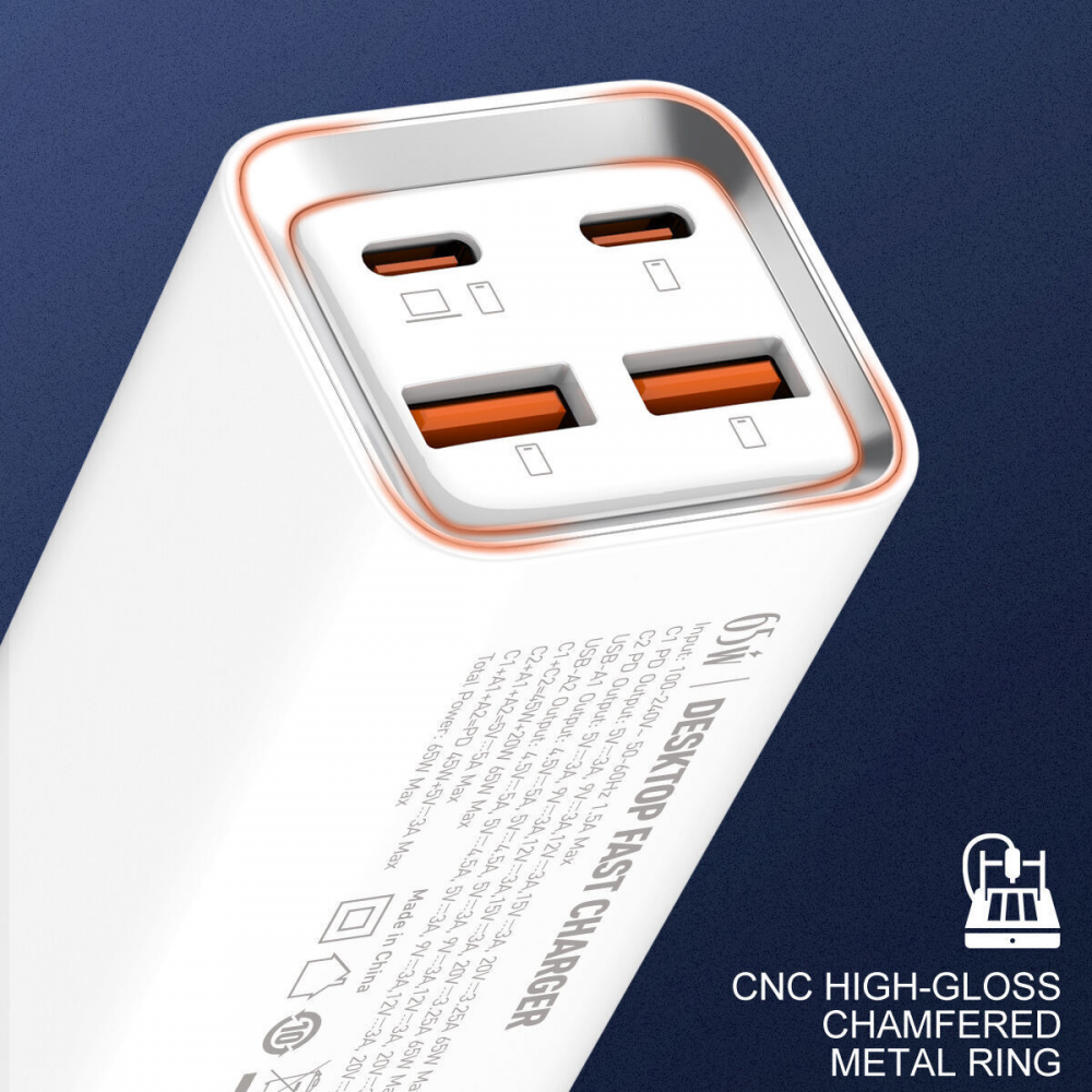 Kucni punjac LDNIO A4610C, QC4+, PD3.0, PPS, 65W beli