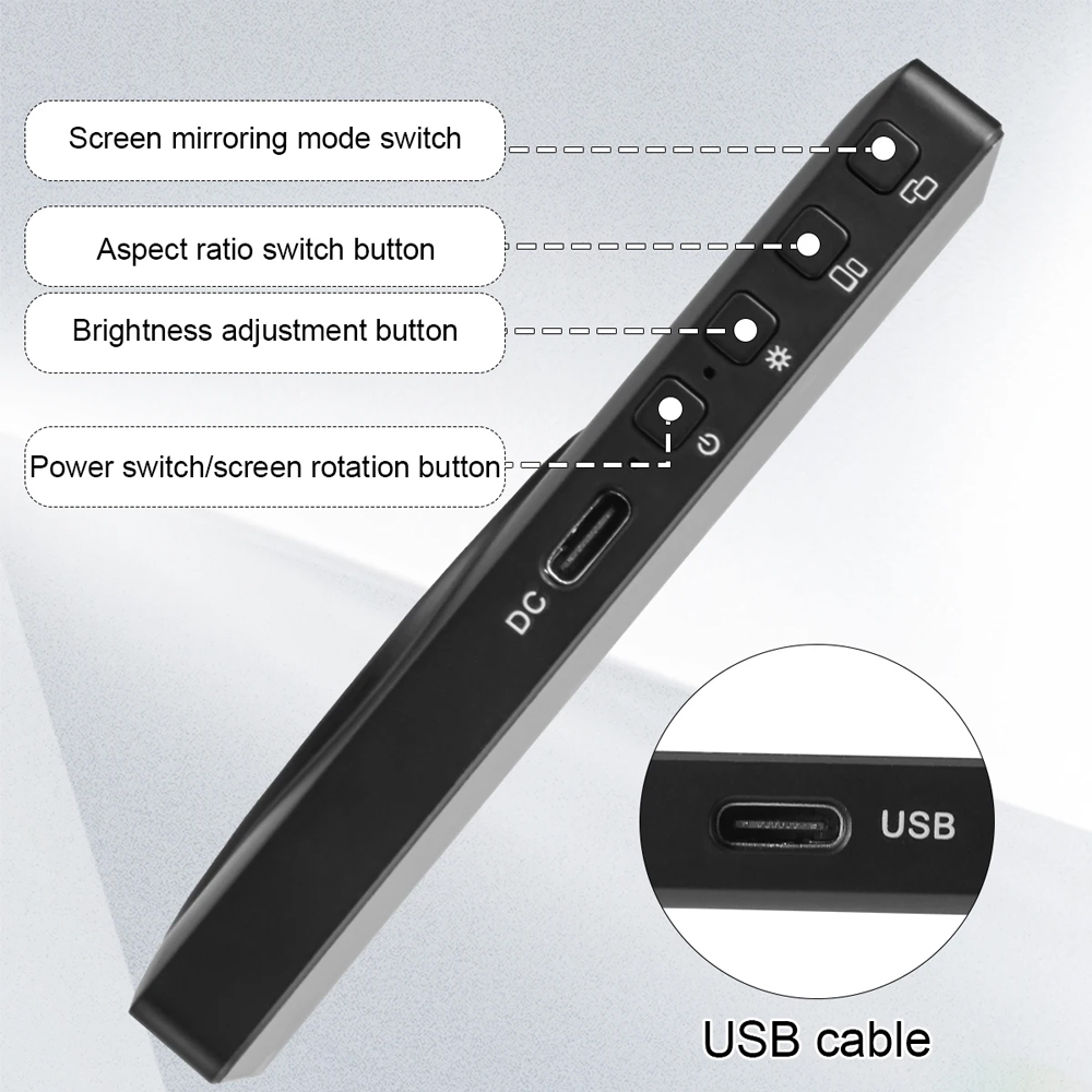 Selfie monitor magnetic PT001 crni