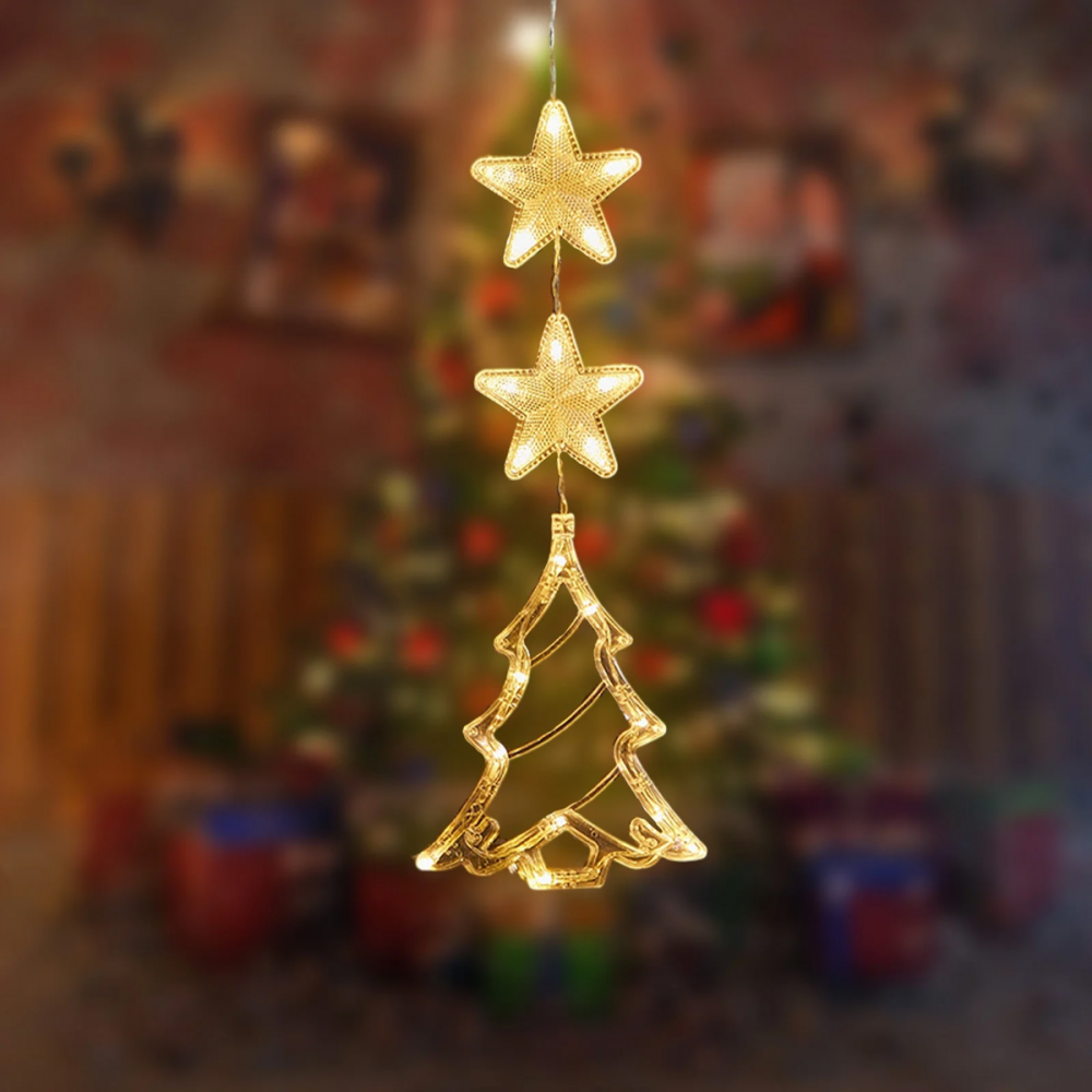 Novogodisnji ukras LED jelka i zvezdice EL