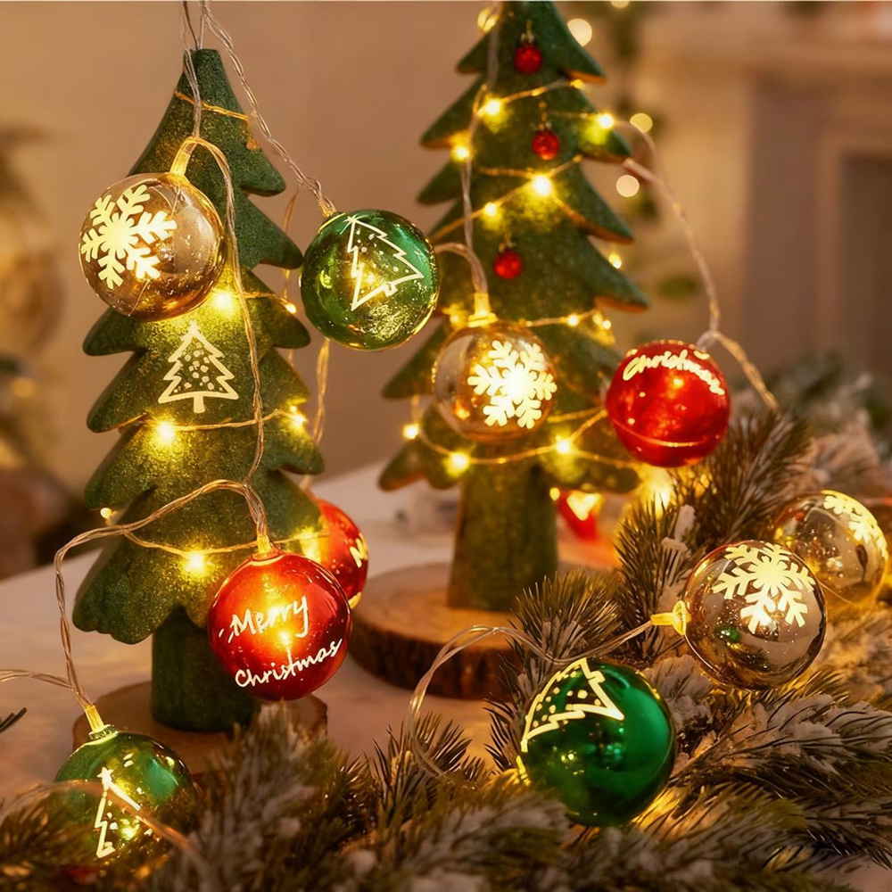 Novogodisnji ukras LED lampice 3m EL sa novogodisnjim motivima