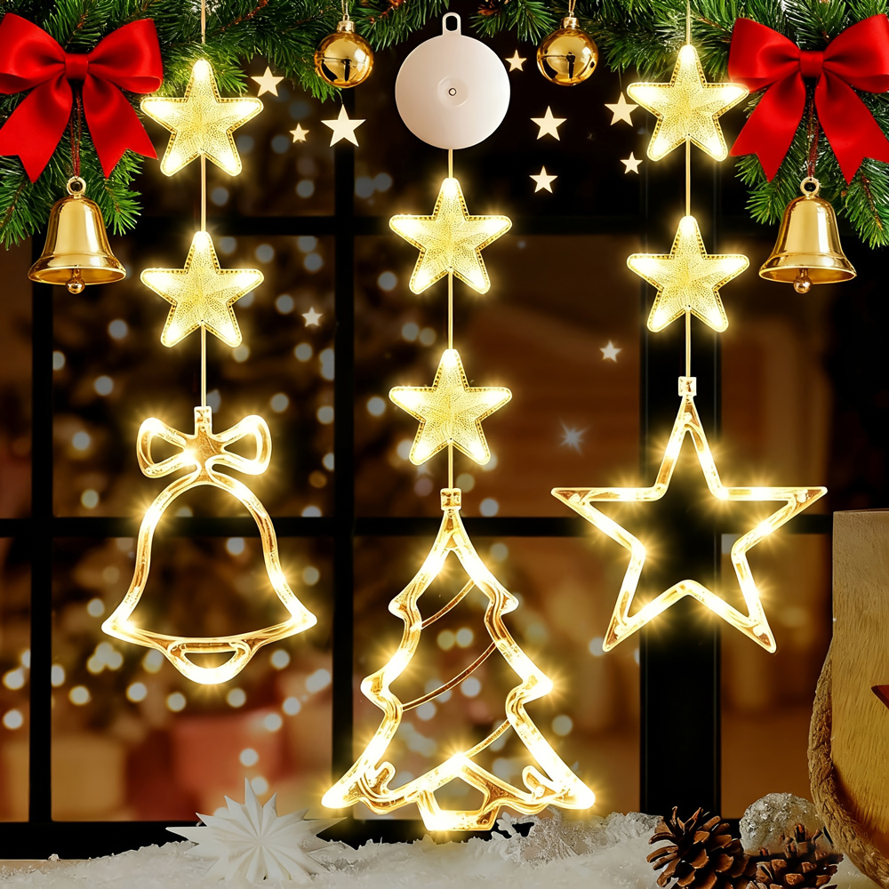 Novogodisnji ukras LED zvonce i zvezdice EL