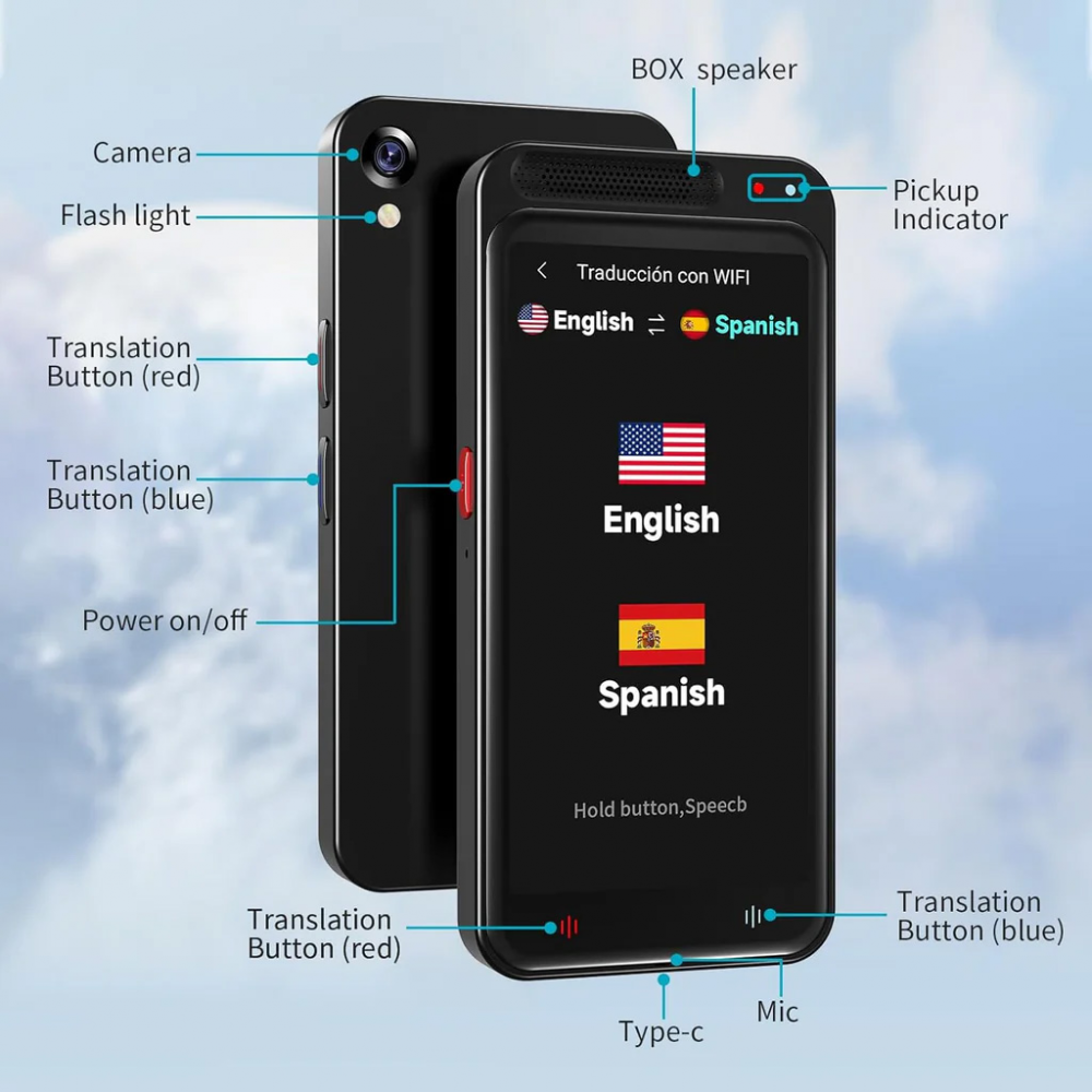 Smart AI prevodilac Z6 crni