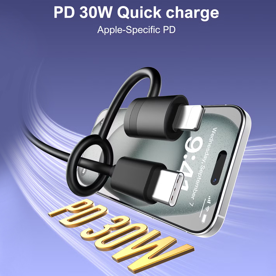 Adapter LDNIO LC270 Lightning na Type C zlatni