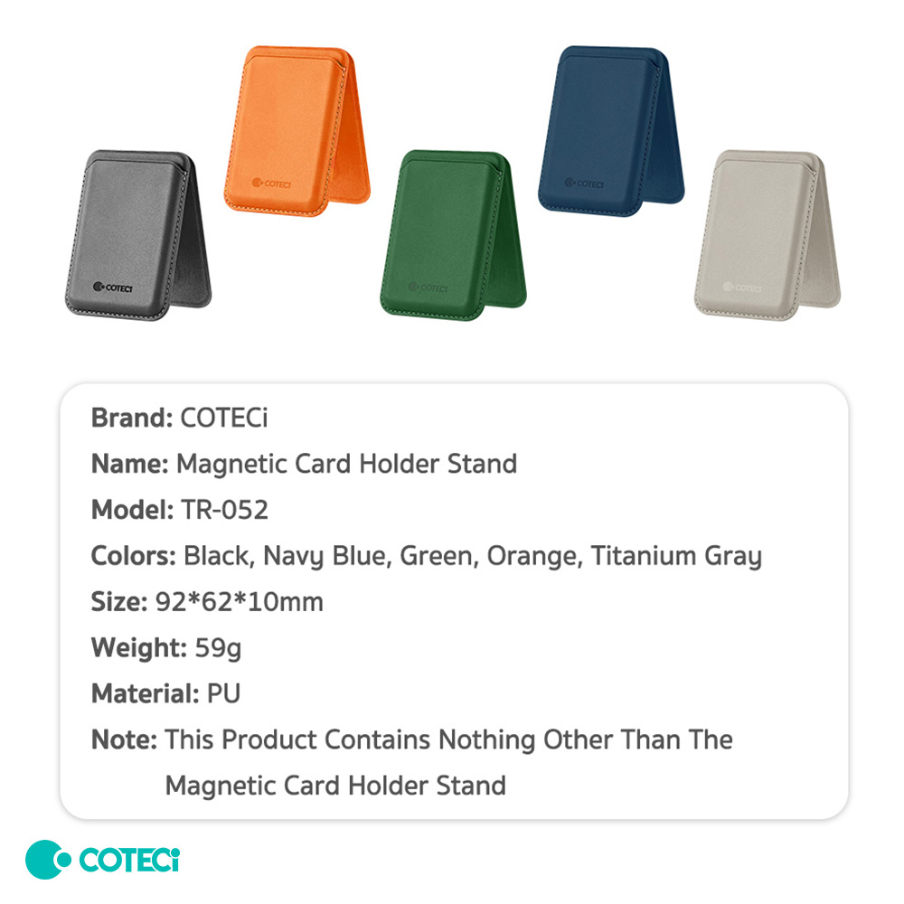 Drzac za kartice Coteci TR-052 2u1 crni