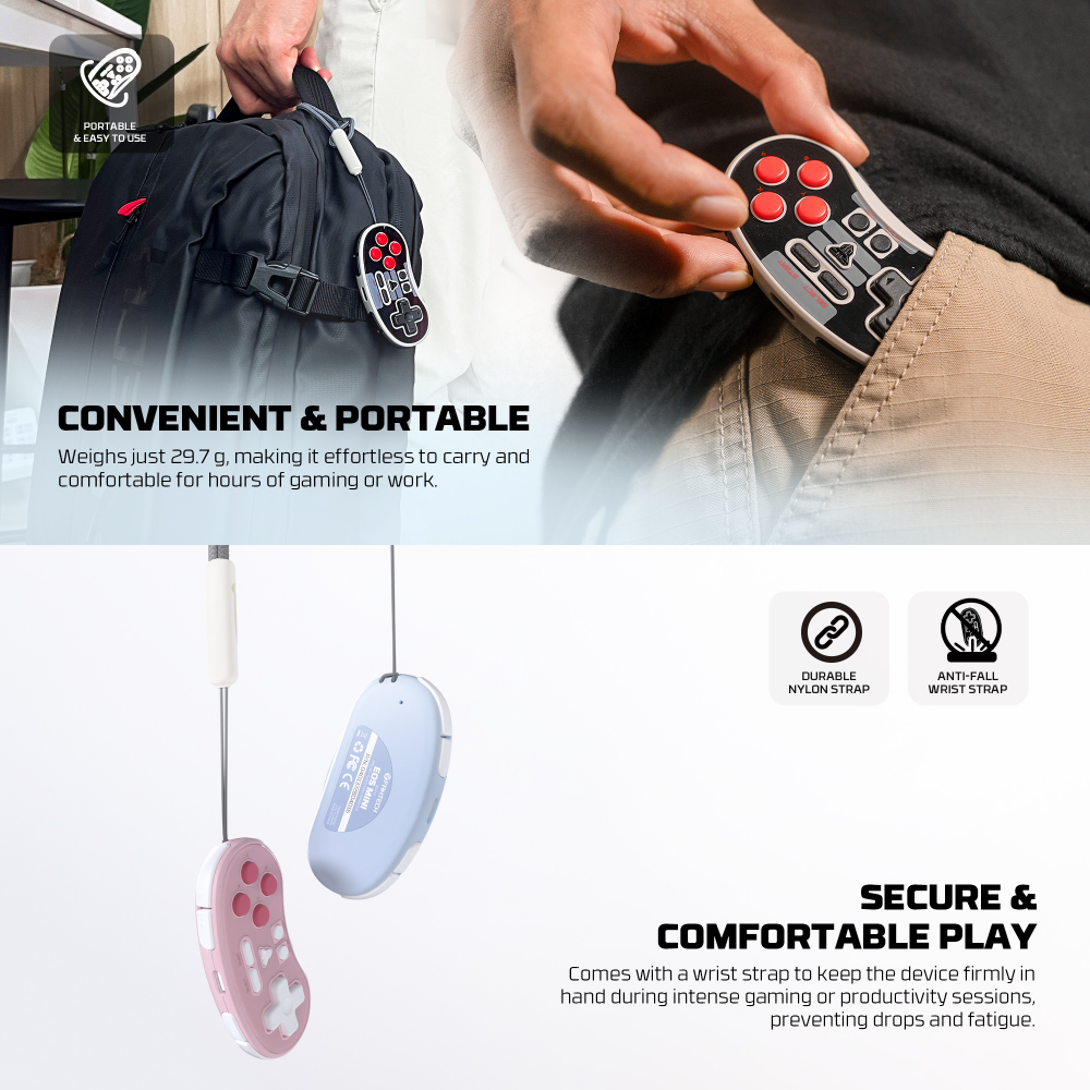 Joypad Wireless Fantech WGP17 Eos mini rozi