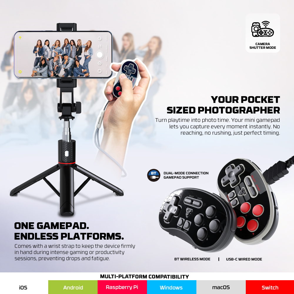 Joypad Wireless Fantech WGP17 Eos mini rozi