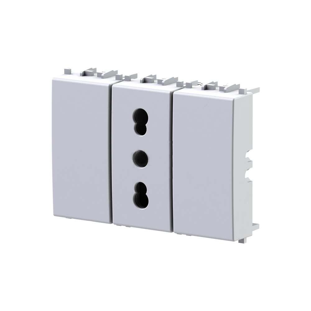 BITAPPO uticnica (1 bipasso+2 slepa modula)Vimar Arke bela 4B.V19B.BT