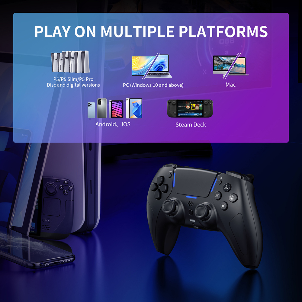 Joypad PS5 custom black