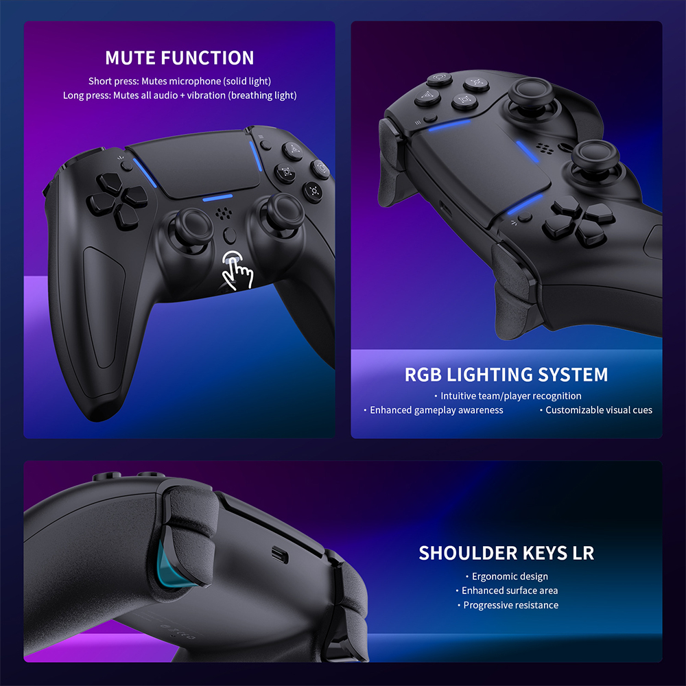 Joypad PS5 custom black