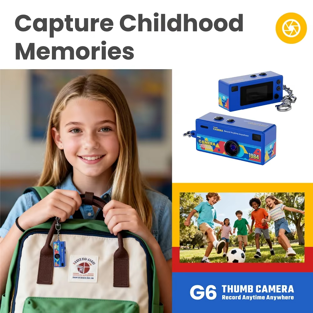 Mini kamera G6 32GB bela