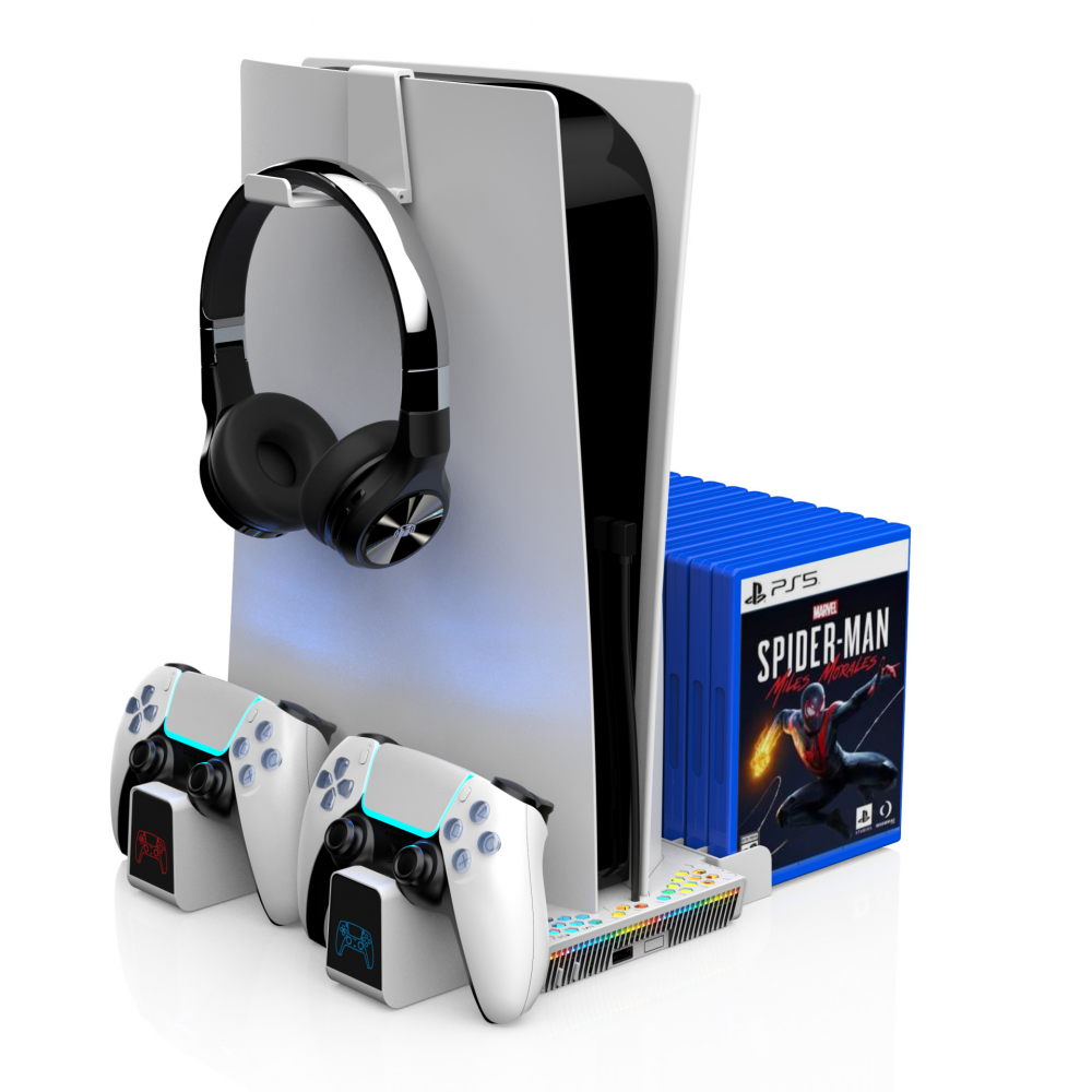 Saitake STK-DZ505 multifunkcionalni punjac i cooler za PS5 konzolu