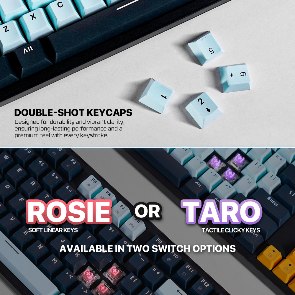 Tastatura Mehanicka Gaming Fantech MK874V2 RGB Atom 63 Mizu SkyBlue (rosie switch)