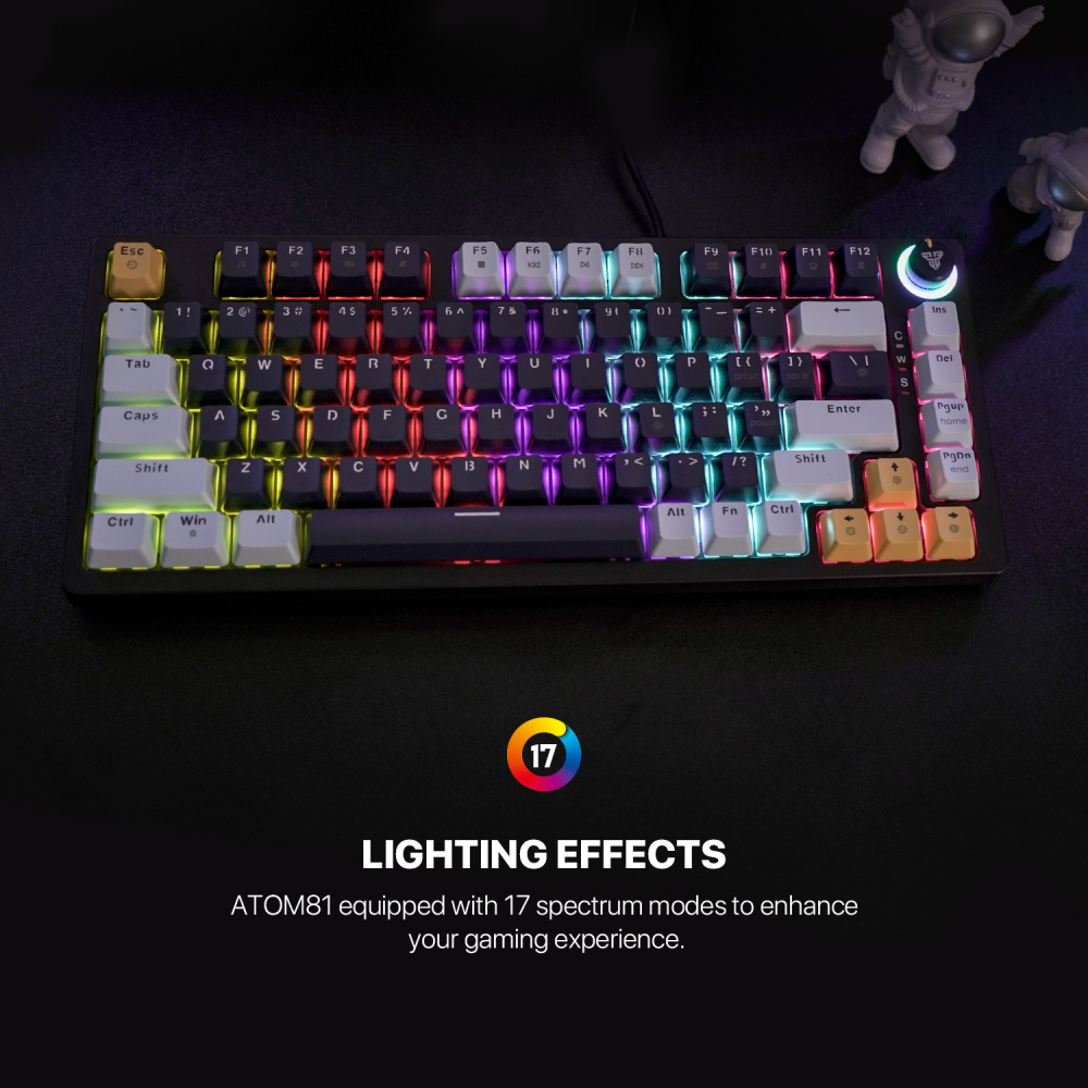 Tastatura Mehanicka Gaming Fantech MK875V2 RGB Atom 81 Mizu Navy (Rosie switch)