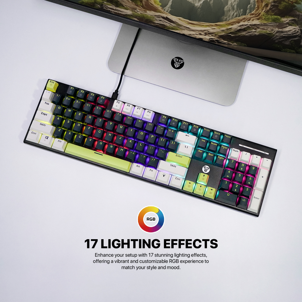 Tastatura Mehanicka Gaming Fantech MK878S RGB Atom 104S Mori plava (taro switch)