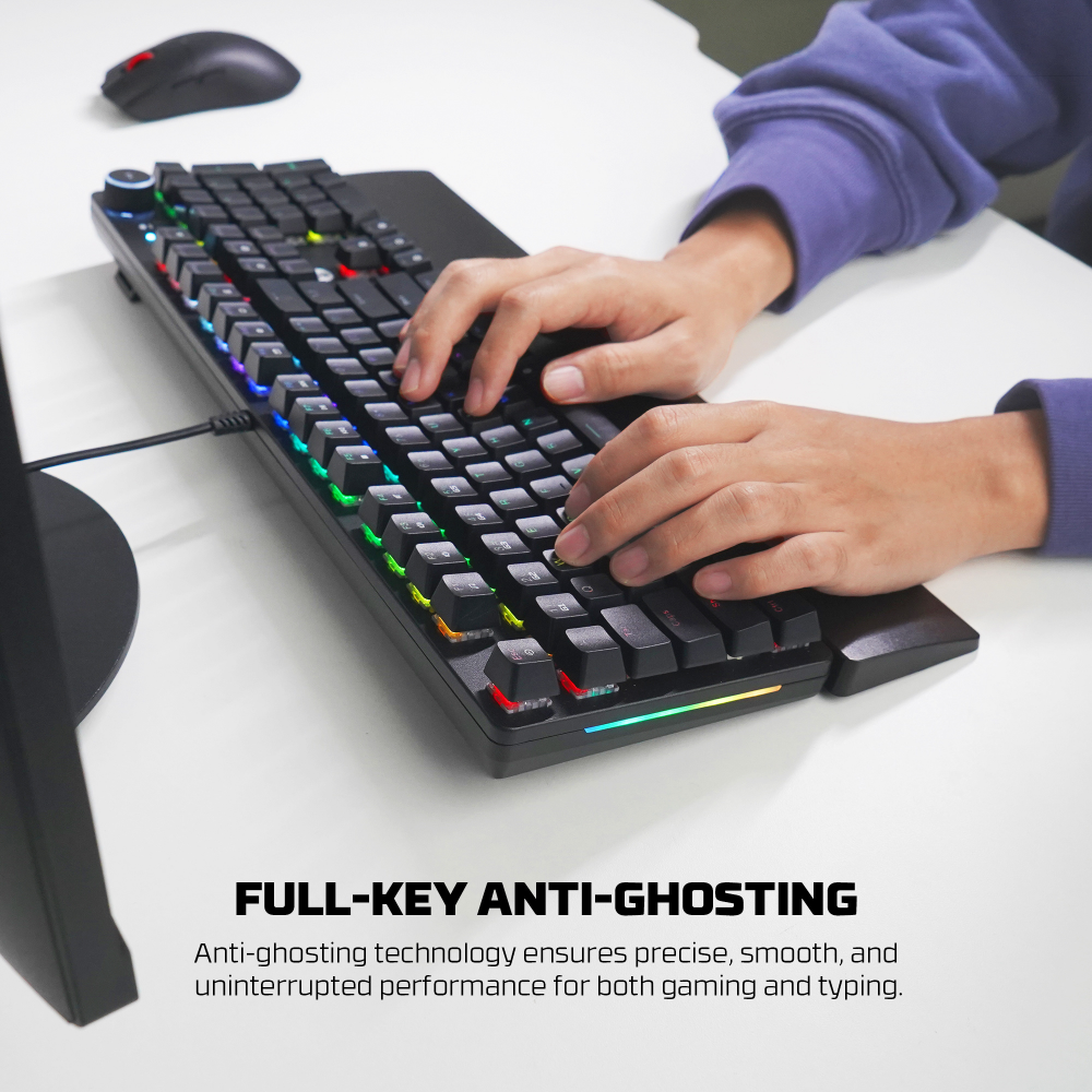 Tastatura Mehanicka Gaming Fantech MK894 RGB Maxpower II crna (speed grey switch)