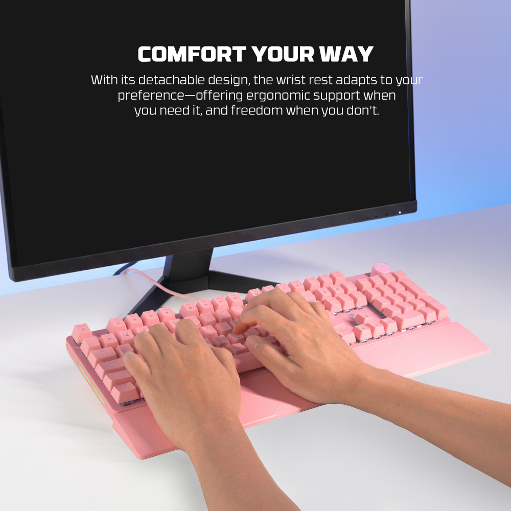 Tastatura Mehanicka Gaming Fantech MK894 RGB Maxpower II sakura (speed grey switch)