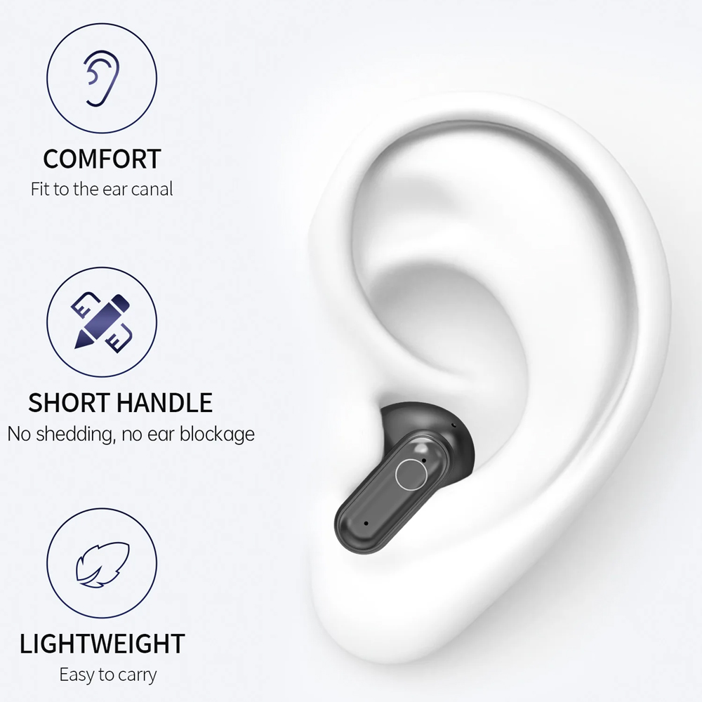 Bluetooth slusalice EL SK37 crne HQ