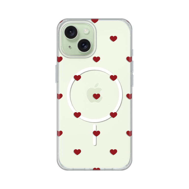 Torbica Print Magsafe za iPhone 15 6.1 Red Hearts