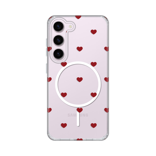 Torbica Print Magsafe za Samsung S911B Galaxy S23 Red Hearts