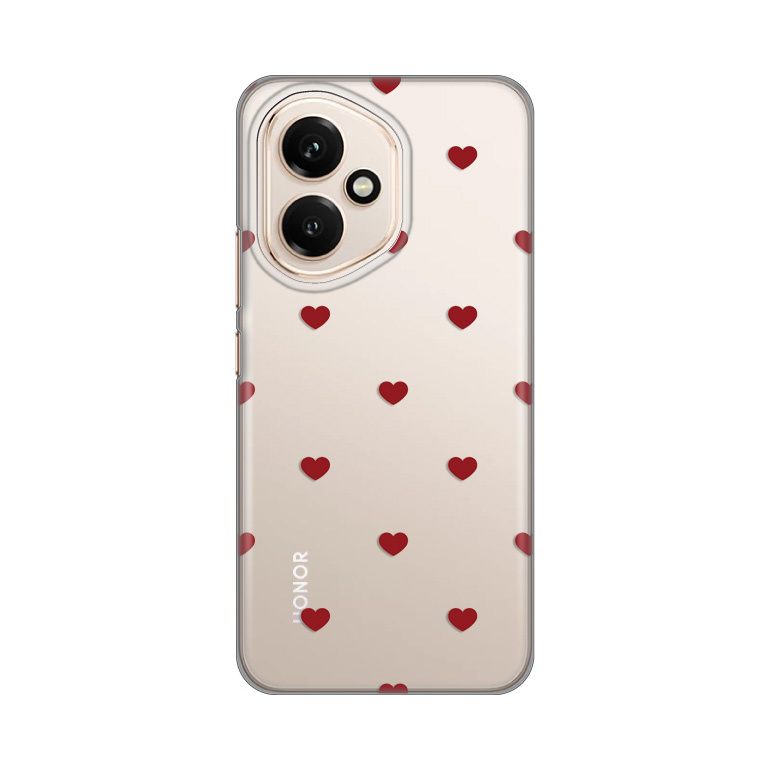 Torbica Silikonska Print za Honor 400 Red Hearts