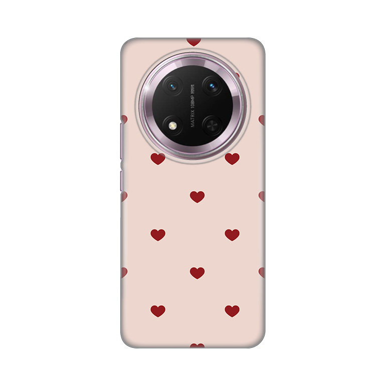 Torbica Silikonska Print za Honor Magic 7 Lite Beige Hearts