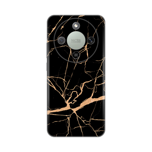 Torbica Silikonska Print za Honor Magic 8 Lite All Black
