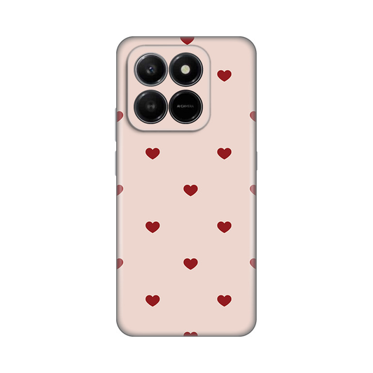 Torbica Silikonska Print za Honor X7d 4G/400 Smart 5G Beige Hearts
