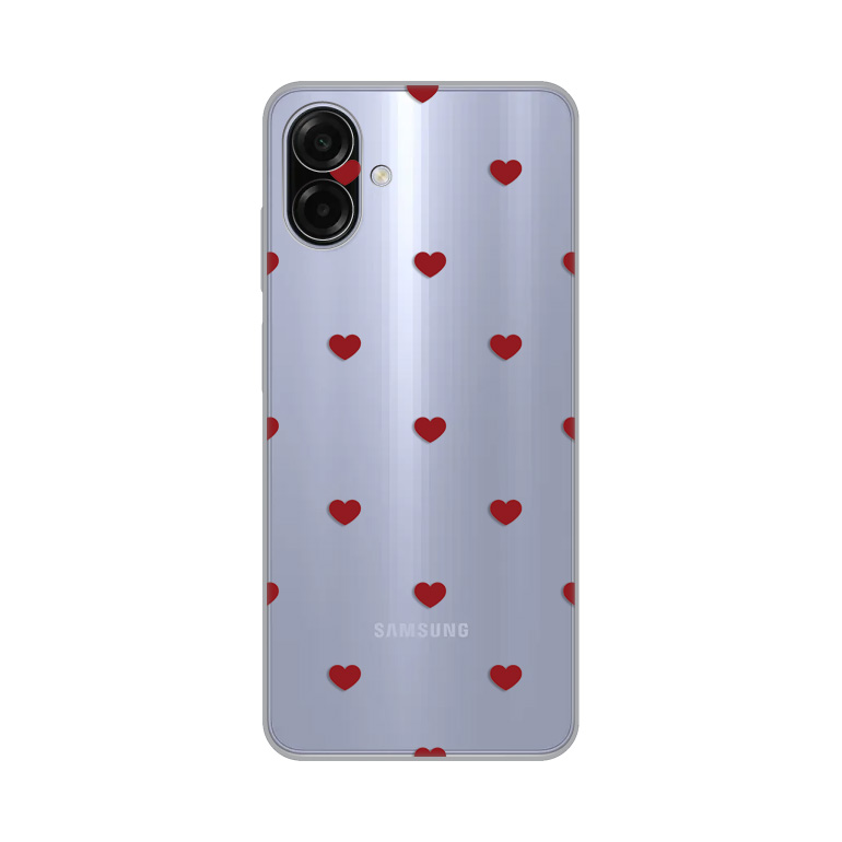 Torbica Silikonska Print za Samsung A075F Galaxy A07 Red Hearts