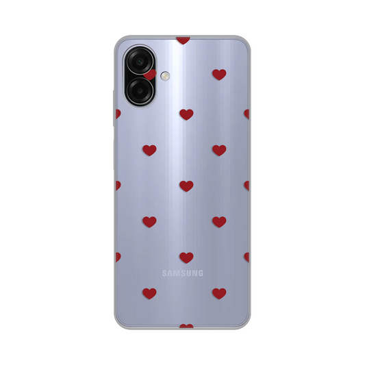 Torbica Silikonska Print za Samsung A075F Galaxy A07 Red Hearts