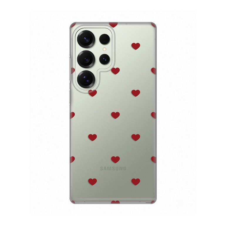 Torbica Silikonska Print za Samsung S938B Galaxy S25 Ultra Red Hearts
