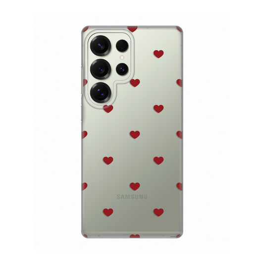Torbica Silikonska Print za Samsung S938B Galaxy S25 Ultra Red Hearts