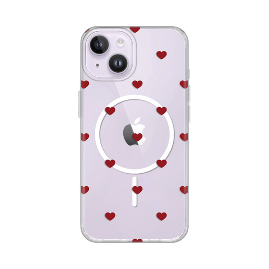 Torbica Print Magsafe za iPhone 13/14 6.1 Red Hearts