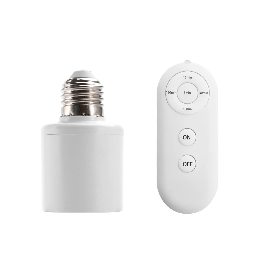 Wireless E27 sijalicno grlo JWD belo sa daljinskim