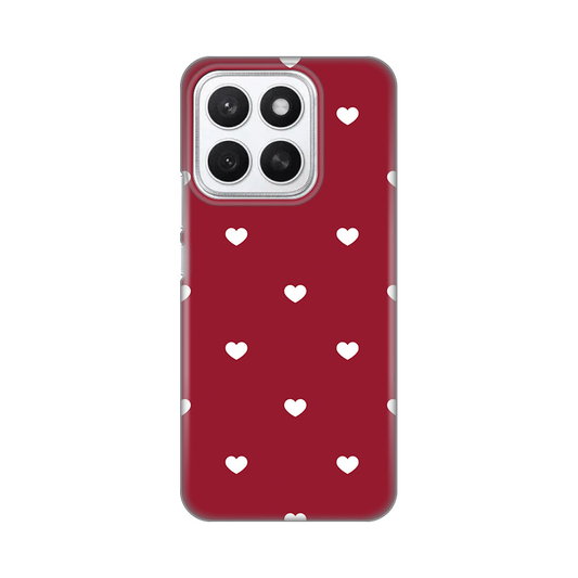 Torbica Silikonska Print Skin za Honor X8c Burgundy Hearts