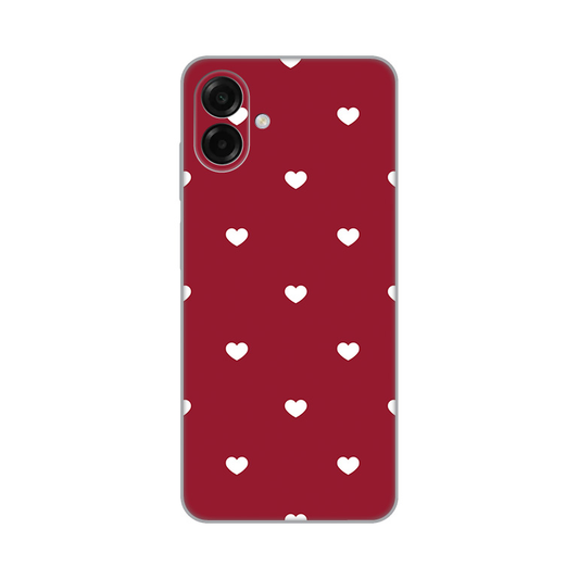Torbica Silikonska Print Skin za Samsung A075F Galaxy A07 Burgundy Hearts