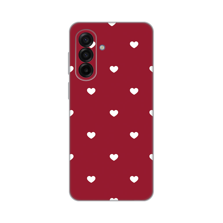 Torbica Silikonska Print Skin za Samsung A175F Galaxy A17 Burgundy Hearts