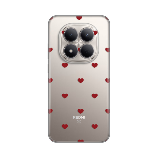 Torbica Silikonska Print za Xiaomi Redmi Note 15 Pro Plus 5G Red Hearts