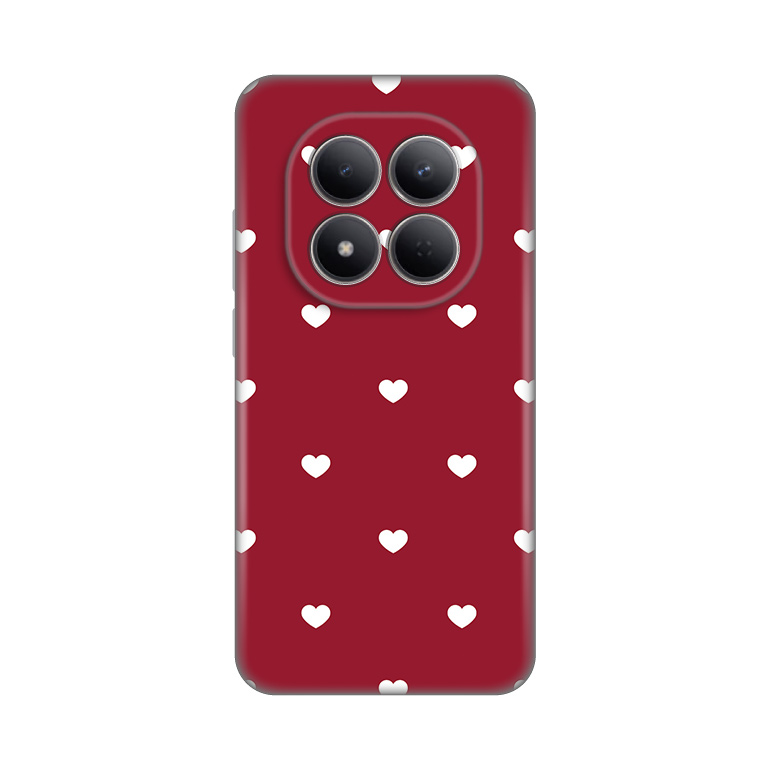 Torbica Silikonska Print Skin za Xiaomi Redmi Note 15 Pro 5G Burgundy Hearts