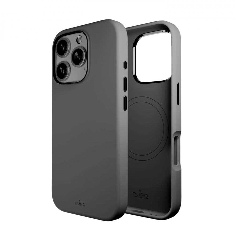 Torbica Puro ICON MAG PRO za iPhone 16 Pro 6.3 tamno siva