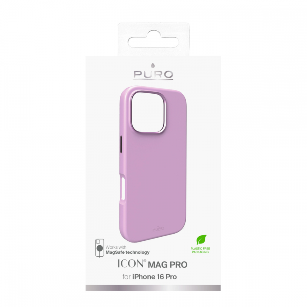 Torbica Puro ICON MAG PRO za iPhone 16 Pro 6.3 roze