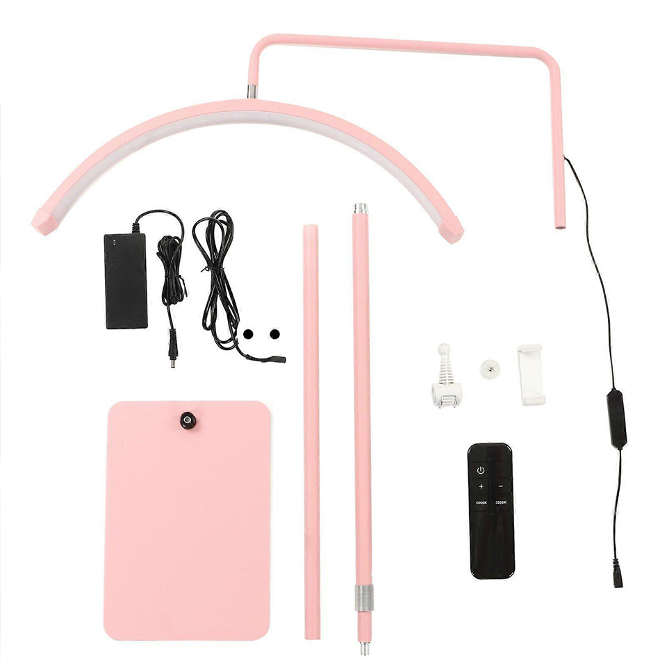 Podna LED lampa Half moon crna