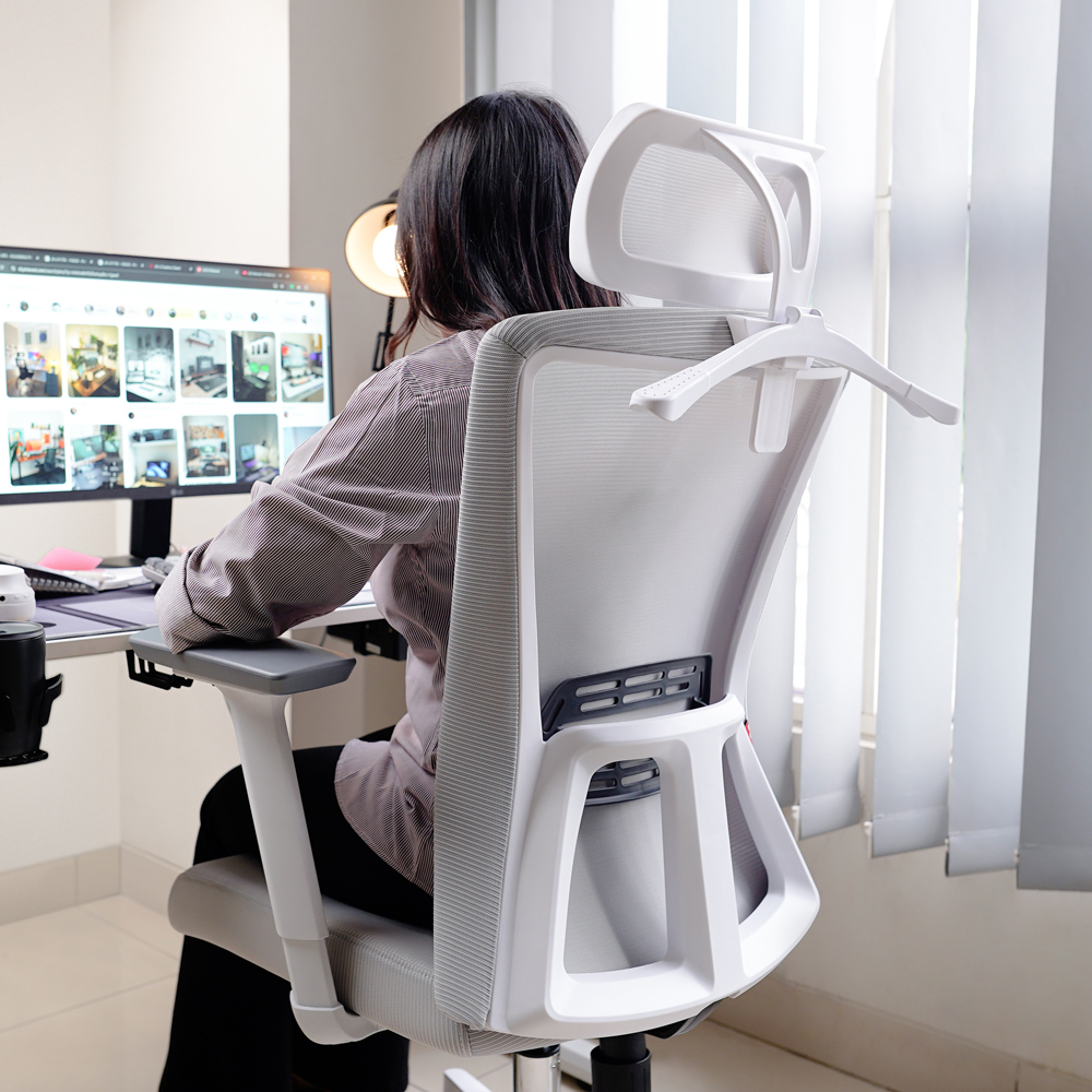 Stolica Office Fantech OC-A258SV2 bela