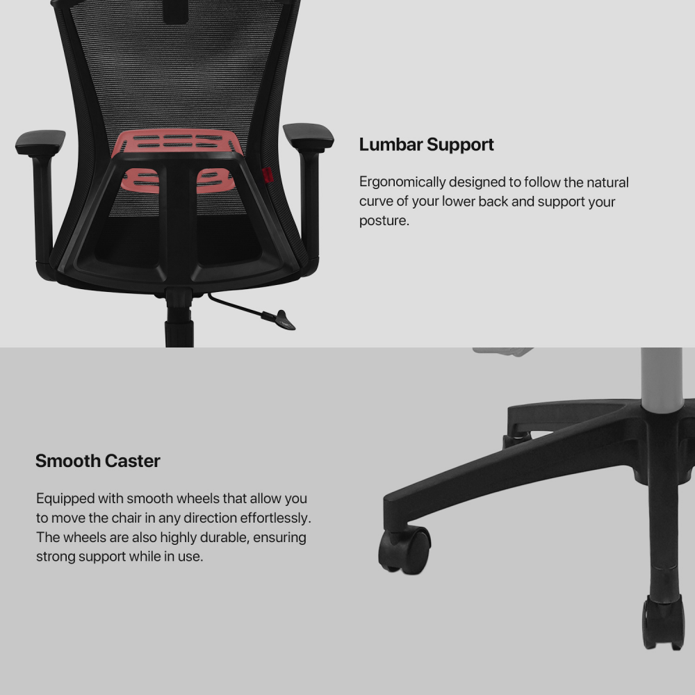 Stolica Office Fantech OC-A258SV2 bela