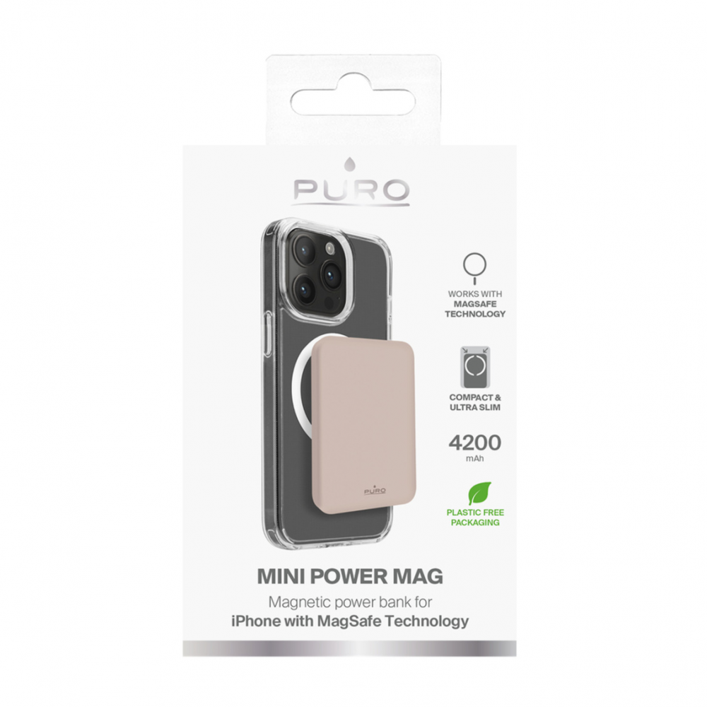Power bank prenosiva baterija PURO Magsafe 4200mAh bez