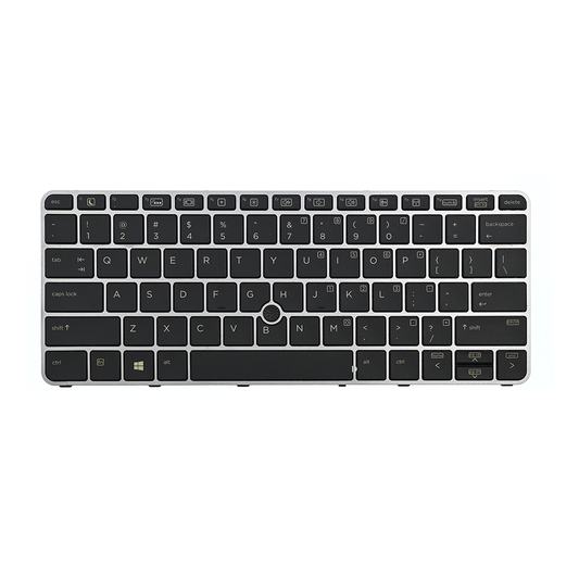 Tastatura za laptop HP 820 G3 sa misem sivi frejm