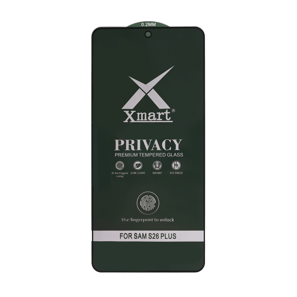 Zastitno staklo Tempered Glass X Mart 9D Privacy za Samsung S946B Galaxy S26 Plus (fingerprint unlock)